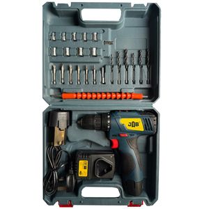 پیچ گوشتی چکشی شارژی 10 میلی متری 148ولت جاب مدل jb 148 av industrial مجموعه 40 عددی