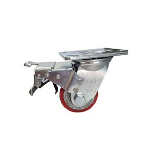 چرخ ترمزدار مدل polyurethane75t