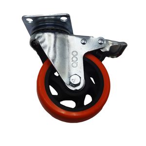 چرخ کفی‌دار گردان آبو مدل ترمز دار کد ypt gardan 100*32mm