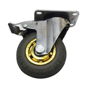 چرخ کفی‌دار گردان پارس کاستر مدل ترمز دار کد ypt 100*33mm