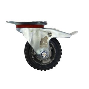 چرخ کفی‌دار گوریلا مدل ترمز دار کد ypt gardan 100*40mm