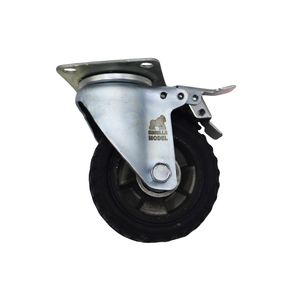 چرخ کفی‌دار گوریلا مدل ترمز دار کد ypt gardan 115*33mm