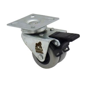 چرخ گردان ترمزدار کفی دار مدل گوریلا طرح دوقلو کد ypt kafi 2gholo 50mm