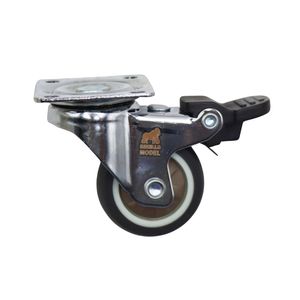 چرخ گردان کفی‌دار مدل ترمز دار کد yp gardan 35mm