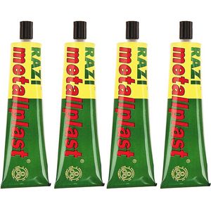 چسب آهن رازی مدل metallplast حجم 100 میلی لیتر بسته 4 عددی