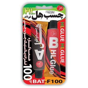 چسب دوقلو هل مدل فولاد کد bat f100 وزن 100 گرم