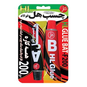 چسب دوقلو هل مدل فولاد کد bat f200 وزن 200 گرم