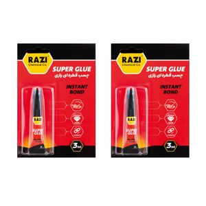 چسب قطره ای  رازی  مدل 102 حجم 3 میلی لیتر  بسته 2 عددی