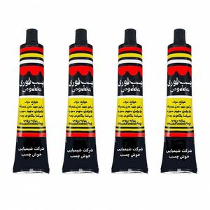 چسب مایع فوری خوش چسب مدل m8 حجم 35 میلی لیتر بسته 4 عددی