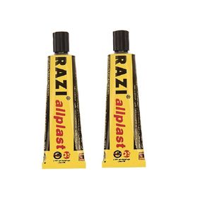 چسب همه کاره رازی مدل allplast حجم 30 میلی لیتر بسته دو عددی