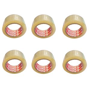 چسب پهن چسب سینا مدل super tape s45 عرض 48 میلی متر بسته 6 عددی