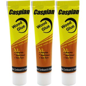 چسب چوب کاسپین مدل washable حجم 47 گرم بسته 3 عددی
