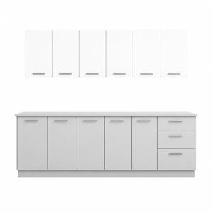 کابینت آشپزخانه زمینی_دیواری 11در مدل راشل