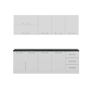 کابینت آشپزخانه فلفور کابینت مدل 200 cm مجموعه 6 عددی