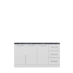 کابینت زمینی فلفور کابینت مدل 160 cm مجموعه 3 عددی