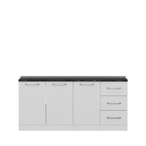 کابینت زمینی فلفور کابینت مدل 180 cm مجموعه 3 عددی
