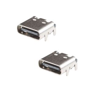 کانکتور usb c مادگی مدل dip بسته دو عددی