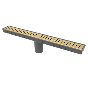 کف شور خطی محک مدل درب استیل طرح گریل طلایی ۵۰×۶ کد ۵۹۵g