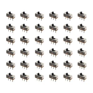 کلید کشویی مینیاتوری دو حالته مدل km kv01d بسته 36 عددی