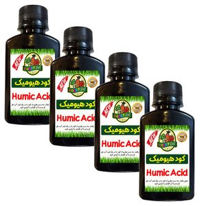 کود تقویتی هیومیک اسید مخصوص گل و گیاهان آپارتمانی هپی پلنت مدل hp359 حجم 120 میلی لیتر بسته چهار عددی