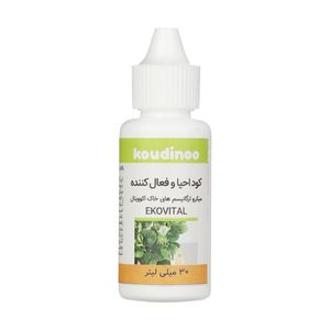کود مایع احیا و فعال کننده میکروارگانیسم ها کودینو مدل ekovital حجم 30 میلی لیتر
