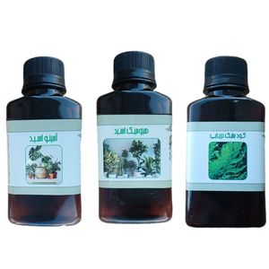 کود مایع امینو اسید و جلبک دریایی و هیومیک اسید مدل life drop حجم 110 میلی لیتر بسته 3 عددی