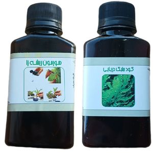 کود مایع جلبک دریایی و هورمون ریشه زا  مدل life drop حجم 110 میلی لیتر