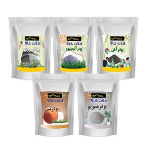 کود پودر آلومینیوم آهن روی مس و منیزیم فلات کالا کد paarmm100g وزن 500 گرم مجموعه 5 عددی