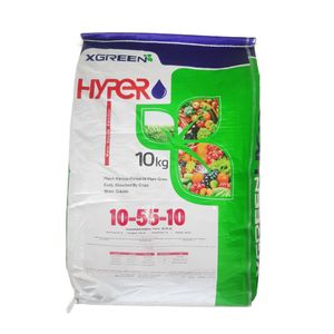 کود کامل npk 10 55 10+te ایکس گرین مدل فسفر بالا وزن 10 کیلوگرم