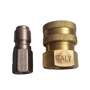 کوپلینگ مادگی کارواش مدل italy 2 pcs مدل 3_8 به همراه نری