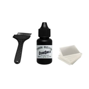 کیت ترمیم شیشه اتومبیل کلرشیلد مدل blackresin حجم 5 میلی لیتر