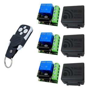 کیت فرستنده گیرنده کنترل رله ایروسی مدل 12v 3ch 433mhz