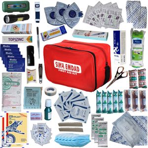 کیف کمکهای اولیه سینا امداد مدل ab002r مجموعه 100 عددی