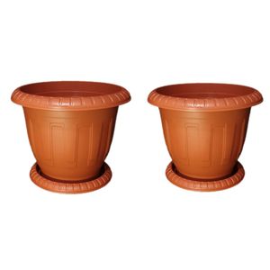 گلدان مدل پلاستیکی گرد کد 29 بسته 2عددی