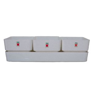 گلدان گلباران مدل گلسار مجموعه 3 عددی