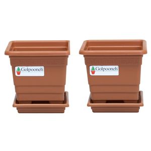گلدان گلپونه مدل f113 مجموعه 2 عددی