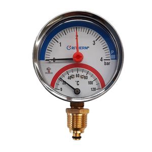 گیج دما و فشار رایترم مدل 4bar 120c