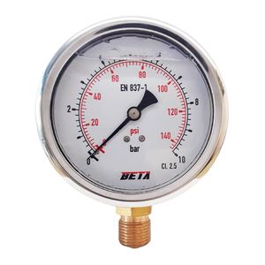 گیج فشار بتا مدل 10bar 10cm l