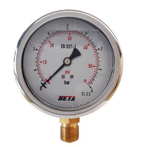 گیج فشار بتا مدل 4bar 10cm l
