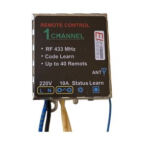 گیرنده ریموت کنترل تک کانال الکترونیک الهی مدل 433mhz