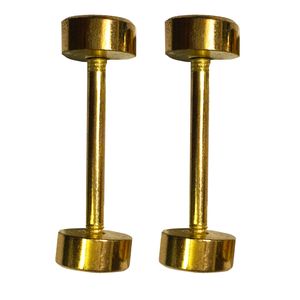 یراق چرم دوزی مدل دنبلی کد dumble 2x golden بسته 2 عددی