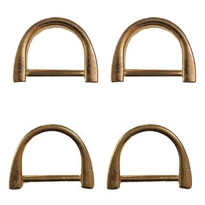 یراق کیف دوزی مدل نیم حلقه کد y 2cm r04 gld بسته 4 عددی