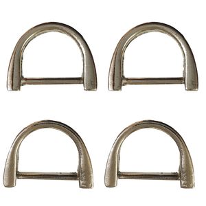 یراق کیف دوزی مدل نیم حلقه کد y 2cm r04 stl بسته 4 عددی