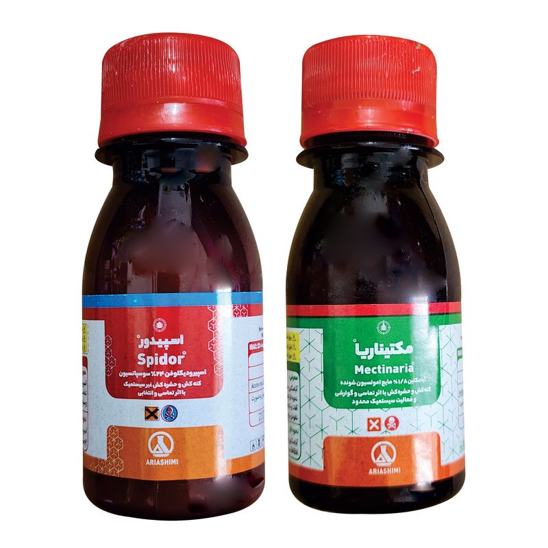 آبامکتین و اسپیرودیکلوفن آریا شیمی مدل ورتیمک انویدور حجم 60 میلی لیتر مجموعه دو عددی