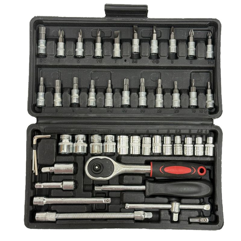 آچار بکس دلیکس کد bk46p مجموعه 46 عددی