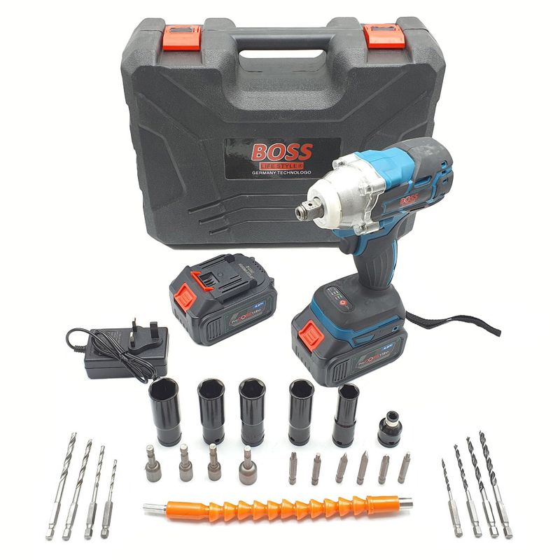 آچار بکس شارژی باس مدل 118v4a مجموعه 25 عددی