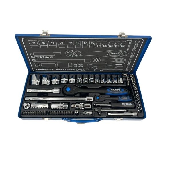 آچار بکس هیوندای مدل ht9160 مجموعه 60 عددی