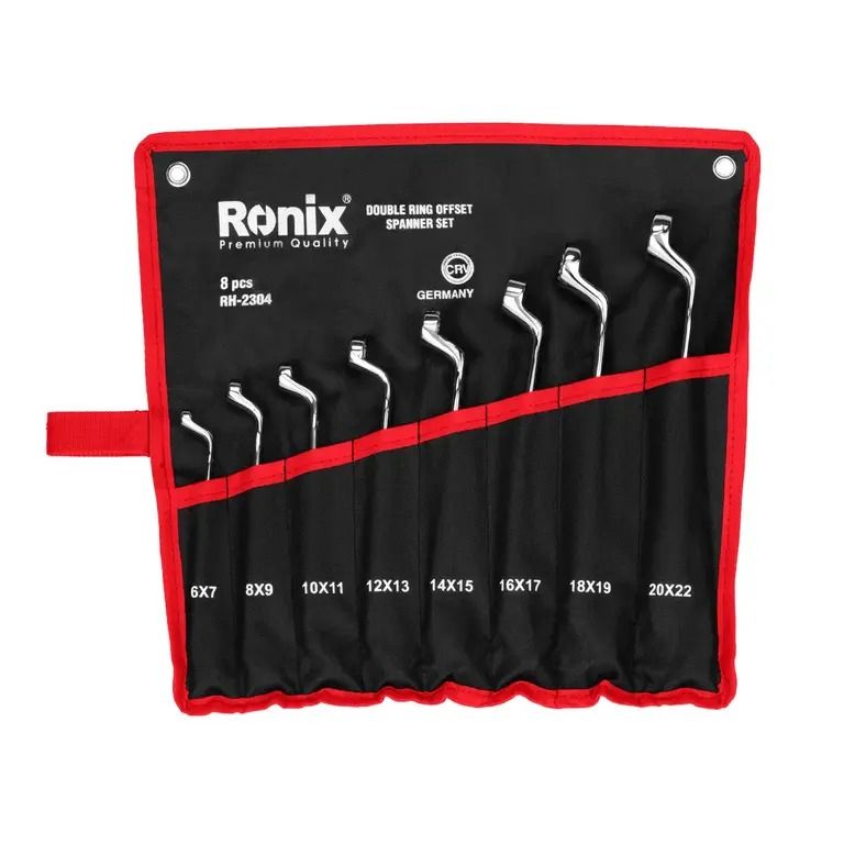 آچار دو سر رینگی رونیکس مدل rh 2304 مجموعه 8 عددی