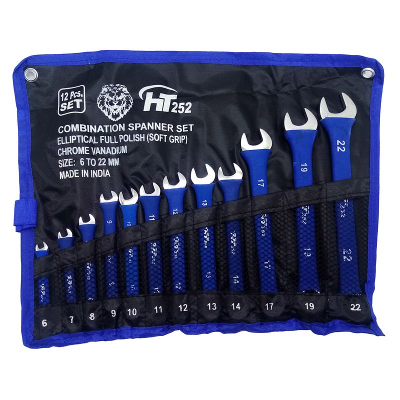 آچار یکسر تخت و یکسر رینگی اچ تی مدل sd120 مجموعه 12 عددی