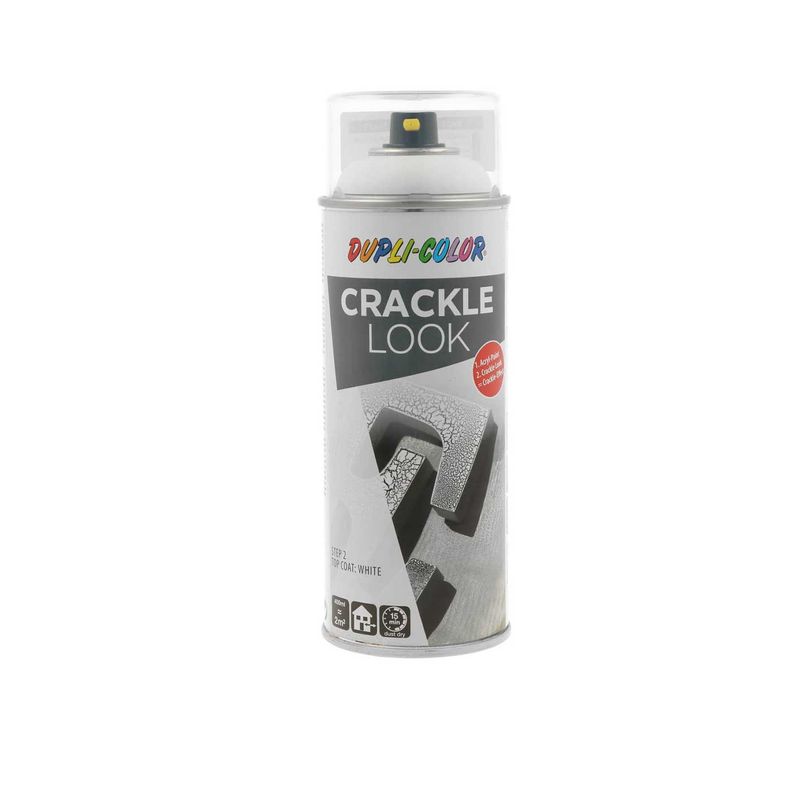 اسپري رنگ ترک سفید دوپلي کالر مدل crackle look حجم 400 میلی لیتر